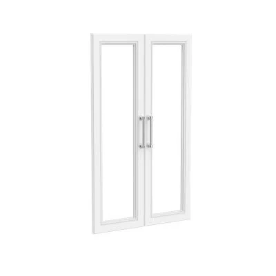 Closetmaid Modular Storage Glass Door Pair Kit In White