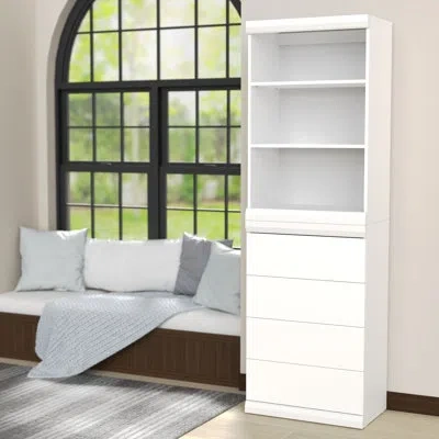 Closetmaid Mosaics Stackable 3-shelf 4-drawer Closet Organizer In White