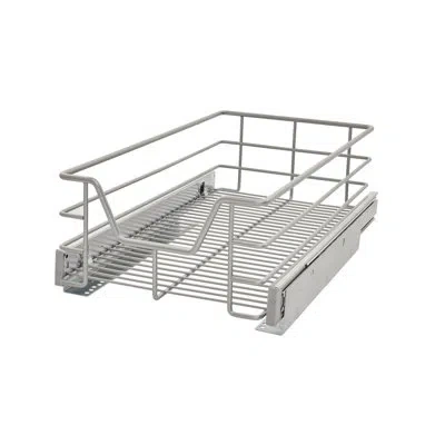 Closetmaid Premium Cabinet Organizers Single Pull-out Basket In Silver