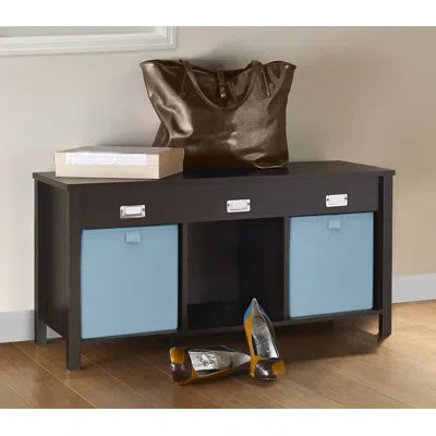 Closetmaid Premium Cubes Cubby Storage Bench In Black Walnut