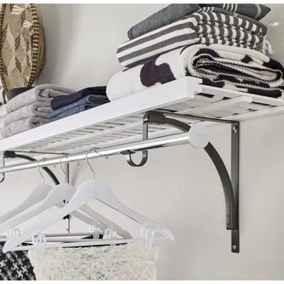 Closetmaid Premium Wood Shelving Hang Rod In Chrome