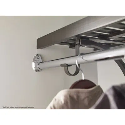 Closetmaid Premium Wood Shelving Pole Cup Kit In Chrome