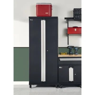 Closetmaid Progarage 74.9" H X 30" W X 18" D 2-door Storage Cabinet In Black