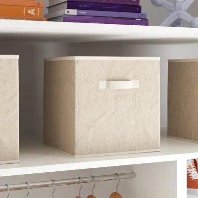 Closetmaid Rasiah Collapsible Fabric Bin In Beige