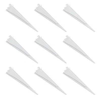 Closetmaid Shelftrack 12 In. X .5 In. White Shelf Brackets, 20-pack