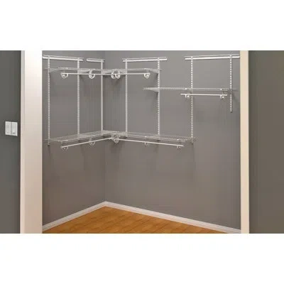 Closetmaid Shelftrack 48" W - 72" W Closet System Walk-in Set In White