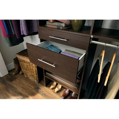 Closetmaid Suitesymphony 24.75" W Modern Drawer In Midnight Brown
