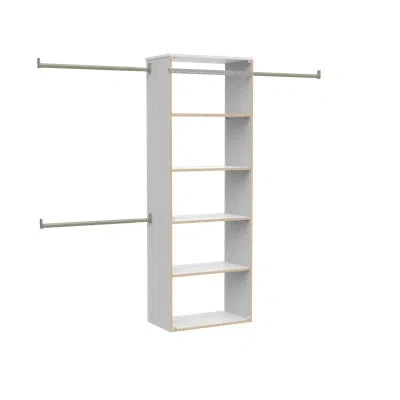Closetmaid Suitesymphony 25 Inch Hanging Closet Tower In White