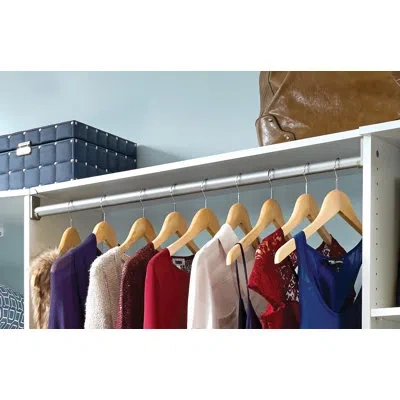 Closetmaid Suitesymphony 30" W - 48" W Closet Rod In Silver