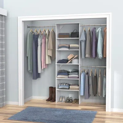 Closetmaid Suitesymphony 60" W - 120" W Closet System Starter Kit In Pure White