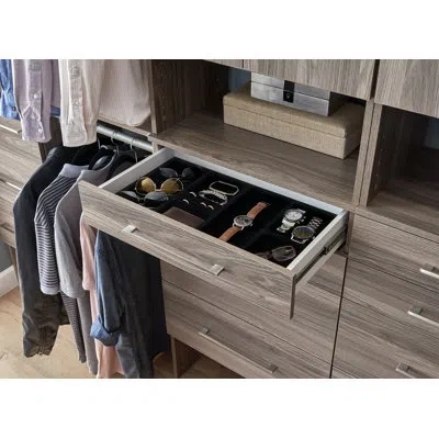 Closetmaid Suitesymphony Jewelry Tray Drawer Insert In Black