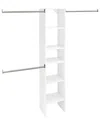 Closetmaid Suitesymphony Starter Closet 16-inch Wide Tower Kit In White