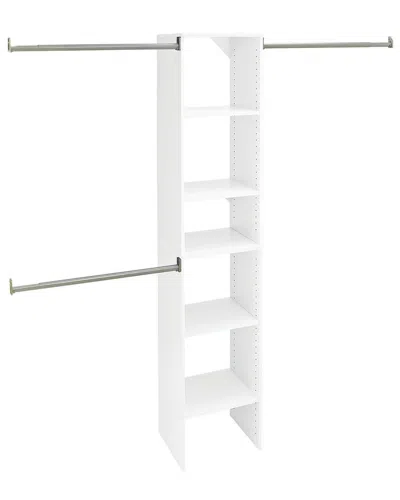 Closetmaid Suitesymphony Starter Closet 16-inch Wide Tower Kit In White