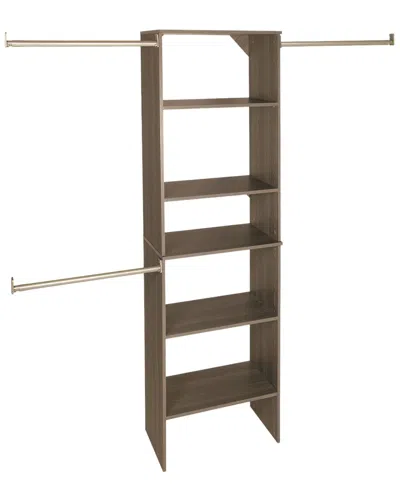 Closetmaid Suitesymphony Starter Closet 25-inch Wide Tower Kit In Grey