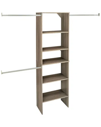Closetmaid Suitesymphony Starter Closet 25-inch Wide Tower Kit In Brown