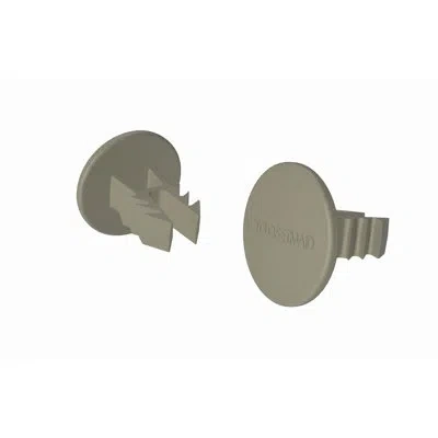 Closetmaid Superslide Hang Rod End Caps In Silver