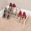 Closetmaid White Wire 9-pair Shoe Rack In White