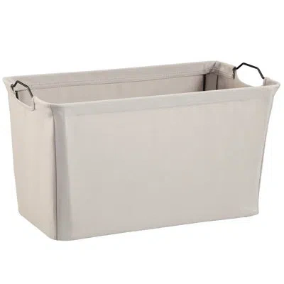 Closetmaid Wire Frame Wide Fabric Bin In Light Gray