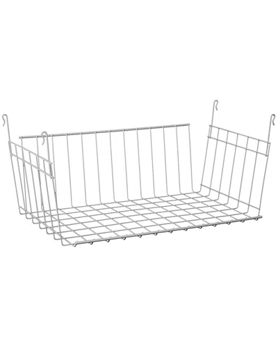 Closetmaid Wire Shelving Hanging Storage Basket In Silver