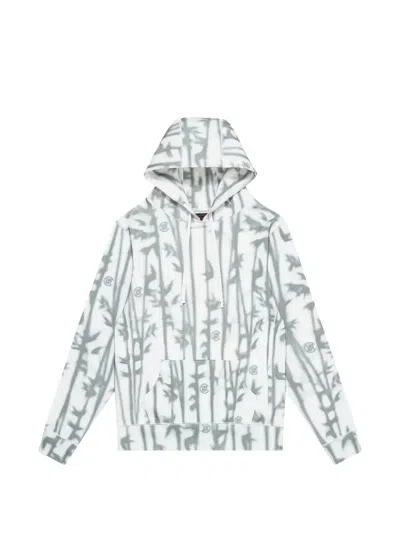 Clot Bamboo-print Hoodie In Gray