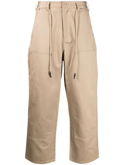 Clot Beige Carpenter Trousers In 褐色