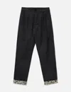 Clot Cotton Roll-up Chino Trousers In Black