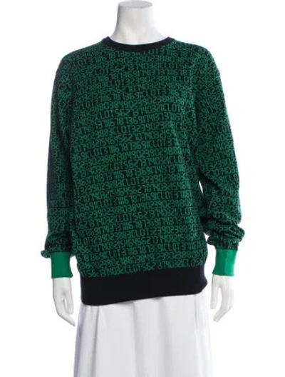 Pre-owned Clot Graphic Print Crew Neck Sweater W/ Tags In Green