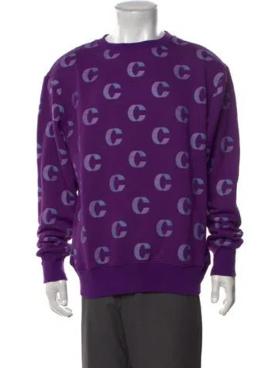 Pre-owned Clot Graphic Print Crew Neck Sweatshirt W/ Tags In Purple