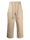 Clot Leopard-print Pocket Trousers In Brown