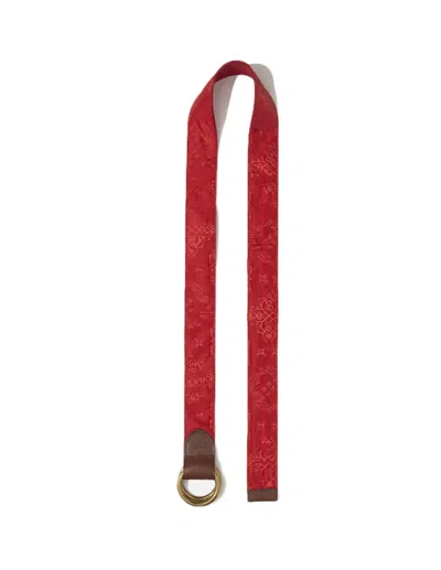 Pre-owned Clot Men's  X Polo Shirt By Ralph Lauren Oring Belt In Red