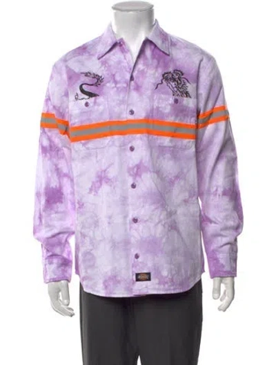 Pre-owned Clot Tie-dye Print Long Sleeve Shirt In Purple