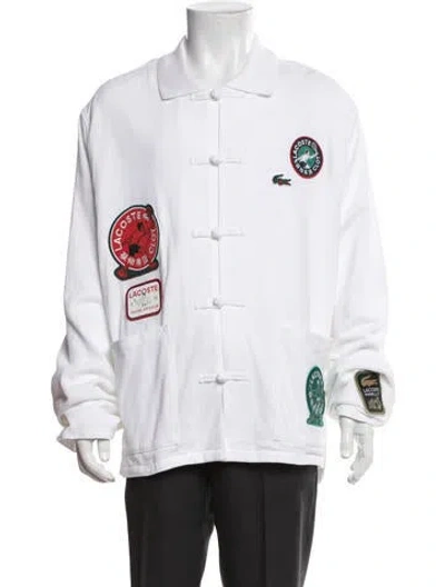 Pre-owned Clot X Lacoste Graphic Print Jacket W/ Tags In White
