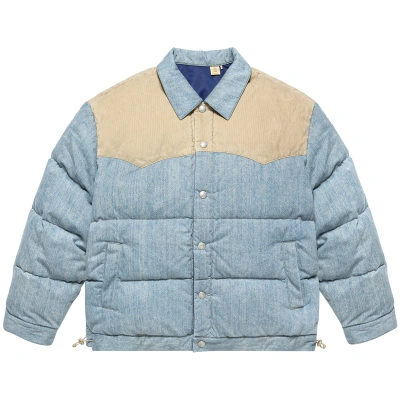 Pre-owned Clot X Levi's Reversible Denim Puffer 'blue'