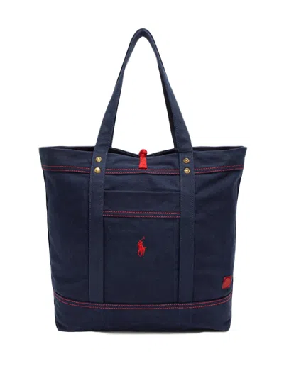 Pre-owned Clot X Polo By Ralph Lauren Tote In Navy Blue