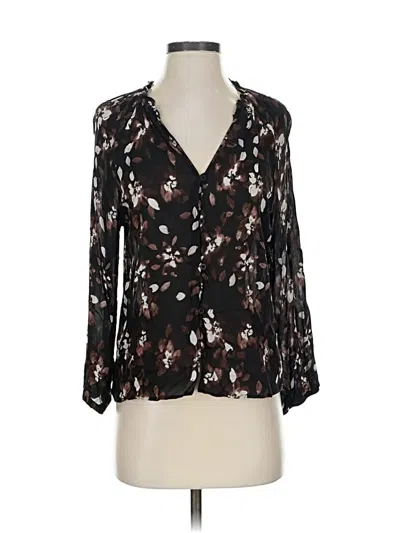 Pre-owned Cloth & Stone 3/4 Sleeve Blouse In Black