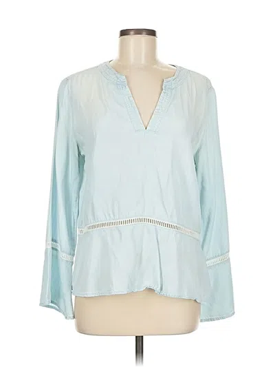 Pre-owned Cloth & Stone 3/4 Sleeve Blouse In Blue