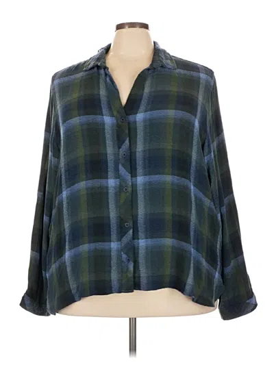 Pre-owned Cloth & Stone 3/4 Sleeve Blouse In Blue