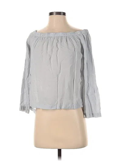Pre-owned Cloth & Stone 3/4 Sleeve Blouse In Gray