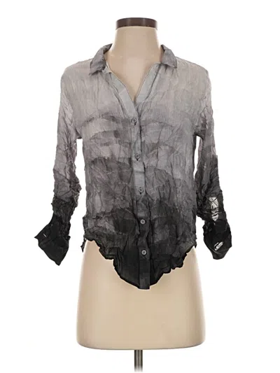 Pre-owned Cloth & Stone 3/4 Sleeve Blouse In Gray