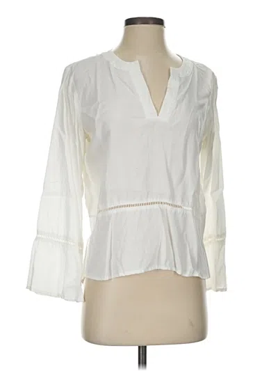 Pre-owned Cloth & Stone 3/4 Sleeve Blouse In Ivory