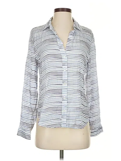 Pre-owned Cloth & Stone 3/4 Sleeve Blouse In Silver