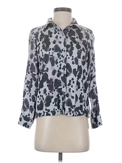 Pre-owned Cloth & Stone 3/4 Sleeve Blouse In Silver