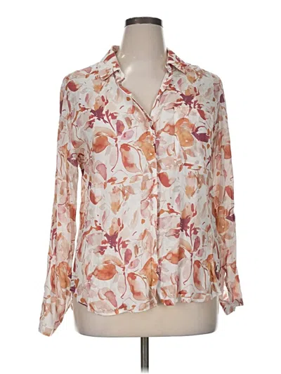 Pre-owned Cloth & Stone 3/4 Sleeve Blouse In White