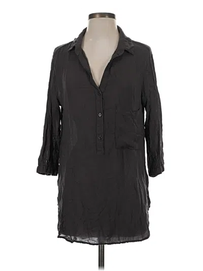 Pre-owned Cloth & Stone 3/4 Sleeve Button Down Shirt In Gray
