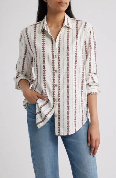 Cloth & Stone Boyfriend Button-up Shirt In White