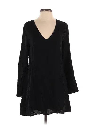Pre-owned Cloth & Stone Casual Dress In Black