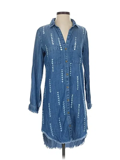 Pre-owned Cloth & Stone Casual Dress In Blue
