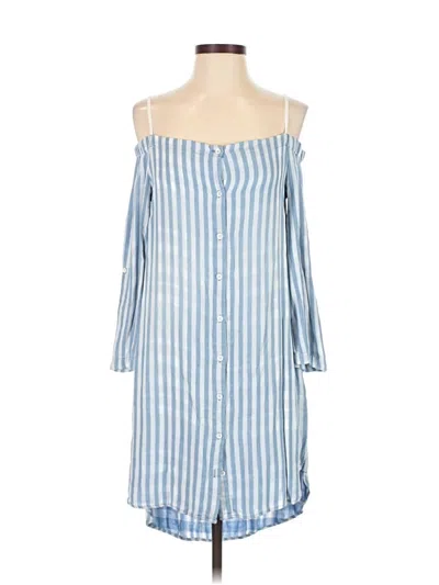 Pre-owned Cloth & Stone Casual Dress In Blue