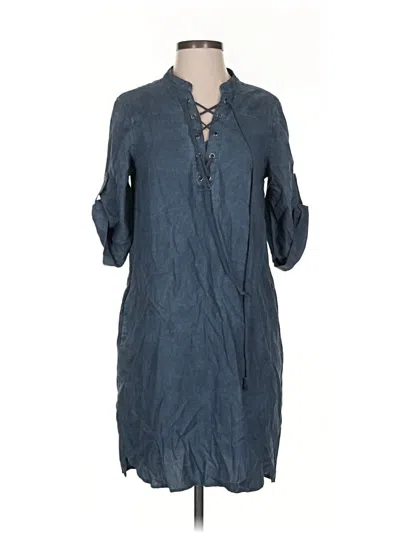 Pre-owned Cloth & Stone Casual Dress In Blue