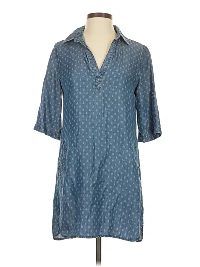 Pre-owned Cloth & Stone Casual Dress In Blue